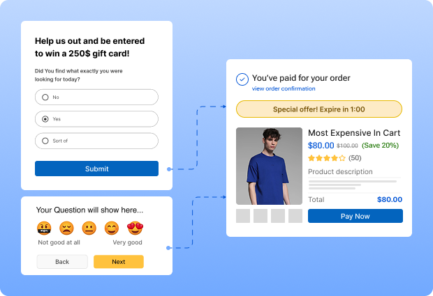 Post purchase surveys