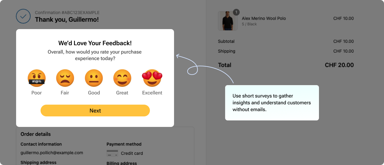 Post-Purchase Surveys